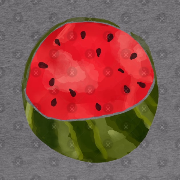 Watercolor Watermelon by MutchiDesign